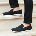 Premium Black Suede Loafer Medicated
