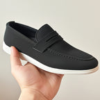 Premium Black Suede Loafer Medicated
