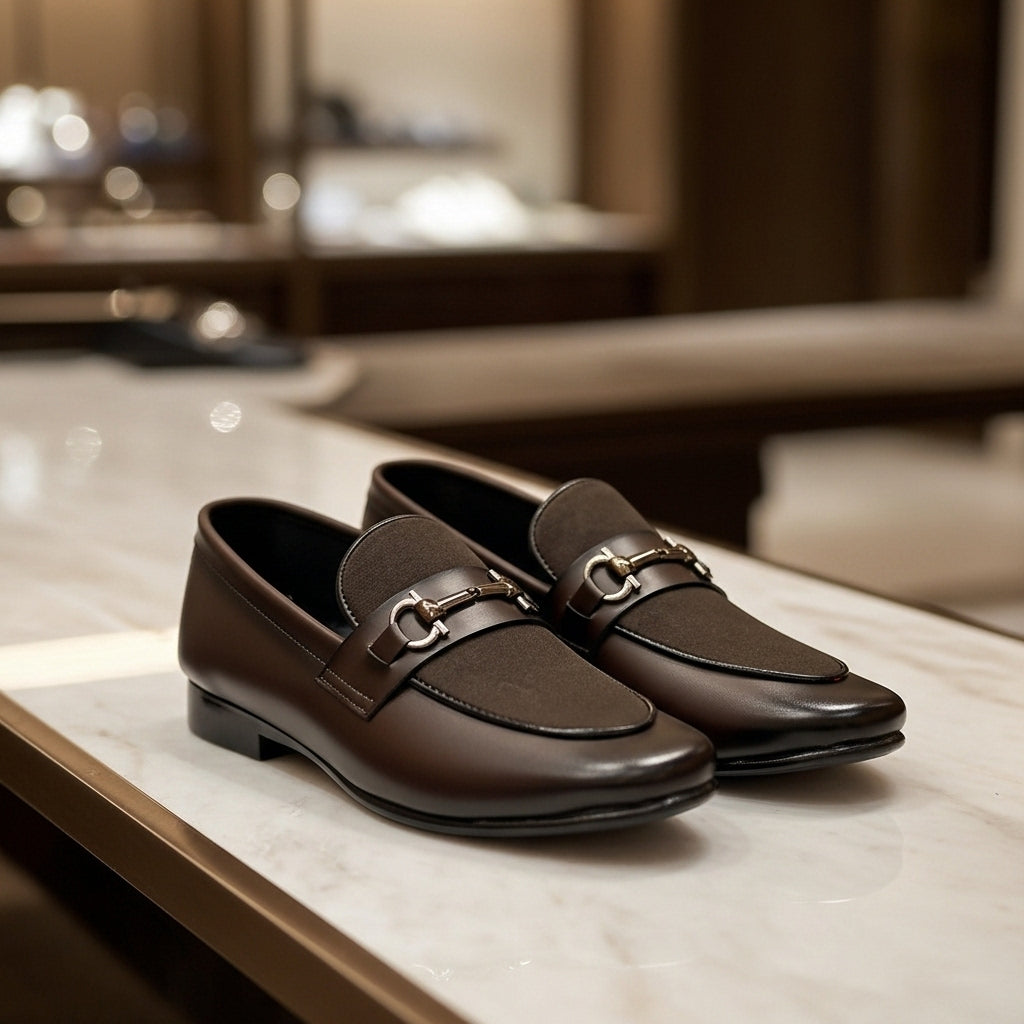 Brown  Suede Touch Premium Loafer