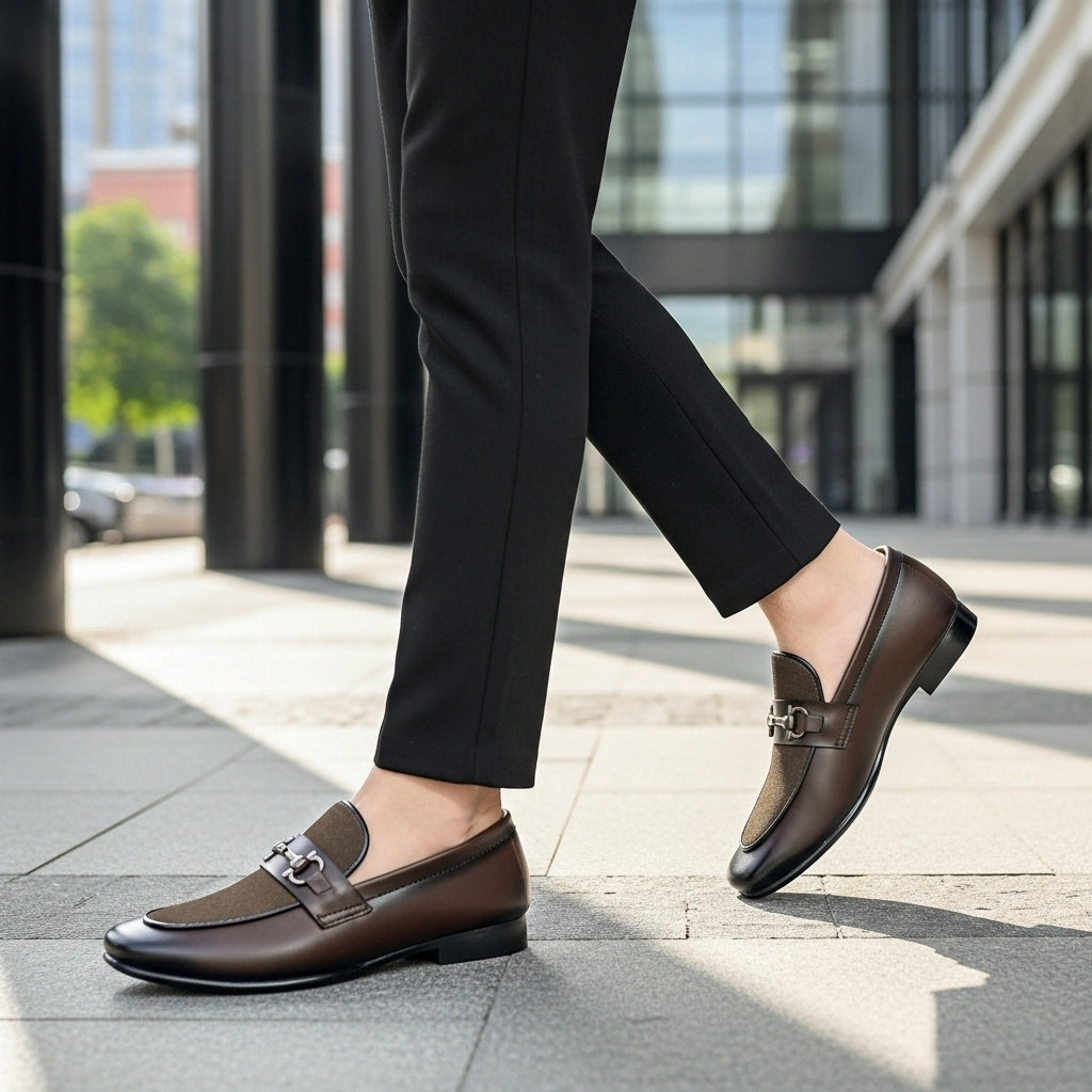 Brown  Suede Touch Premium Loafer